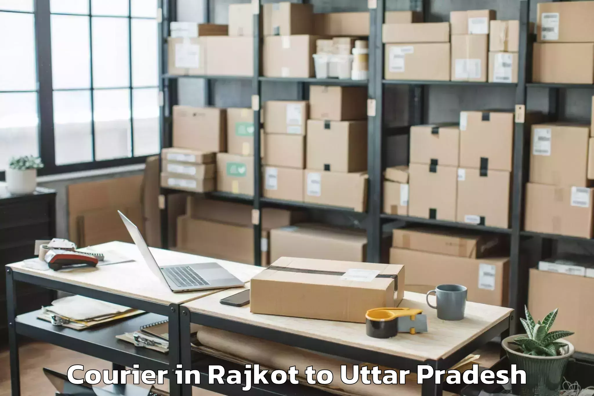 Rajkot to Meja Courier Booking